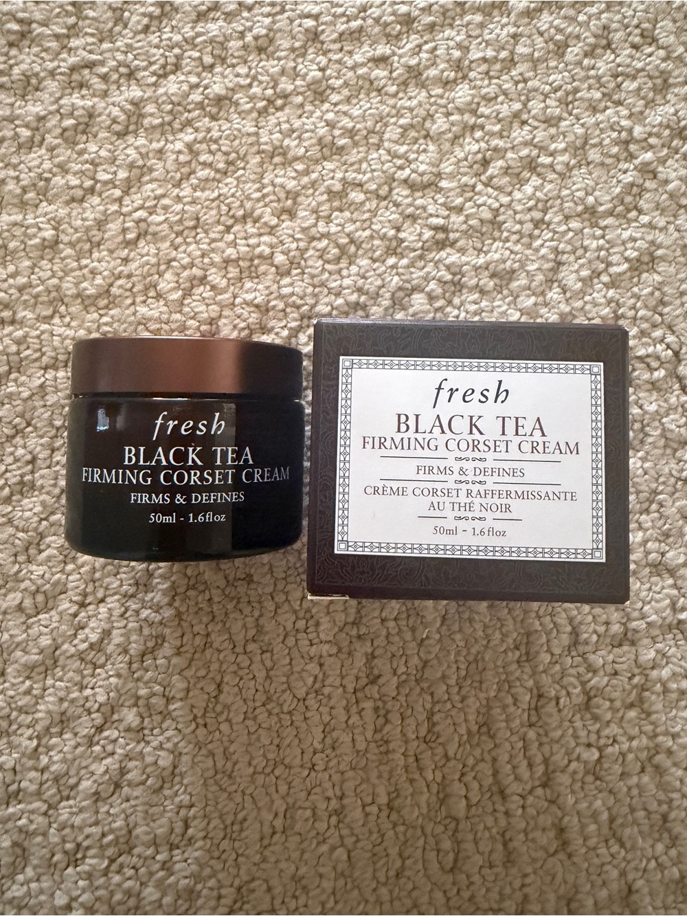 Fresh Black Tea Firming Corset Cream 50ml 1.6oz Face Moisturizer NEW Box
